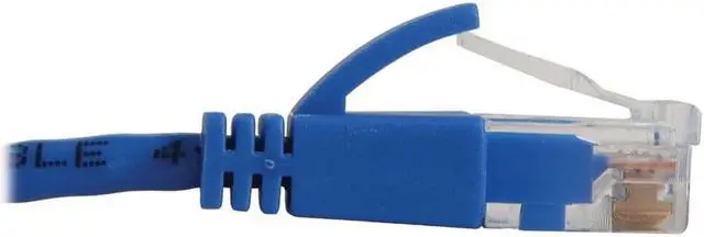 Alt view image 3 of 6 - Tripp Lite Cat6a 10G Snagless Molded Slim UTP Ethernet Cable (RJ45 M/M), PoE, Blue, 6 in. (15 cm) - 6" Category 6a Network Cable for Network Device, Server, Switch, Router, Hub, Printer, Computer