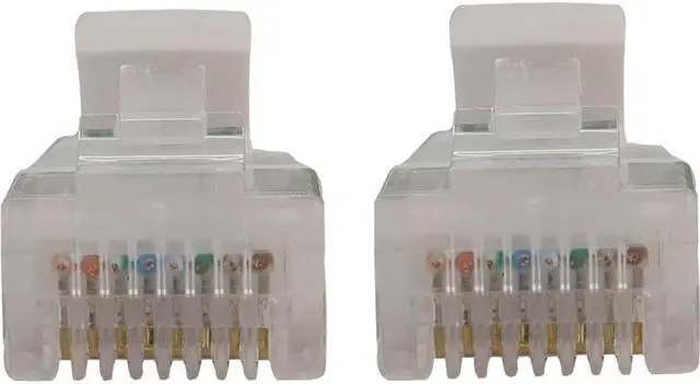 Alt view image 4 of 5 - Tripp Lite Cat6a 10G Snagless Molded Slim UTP Ethernet Cable (RJ45 M/M), PoE, White, 1 ft. (0.3 m) - 1 ft Category 6a Network Cable for Network Device, Switch, Patch Panel, Server, Router, Hub, Printe