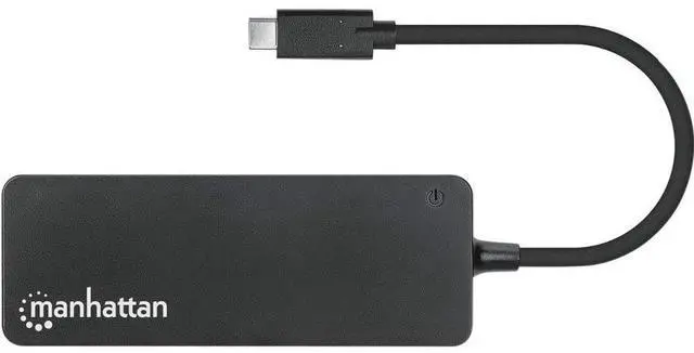 Alt view image 14 of 14 - Manhattan 7-Port USB 3.2 Gen 1 Type-C Hub - for Tablet/Notebook/Desktop PC/Keyboard/Mouse/Flash Drive - USB Type C - 7 x USB Type-A Ports - USB Type-A - 1 x USB Type-C Ports - USB Type-C - Black - Wir