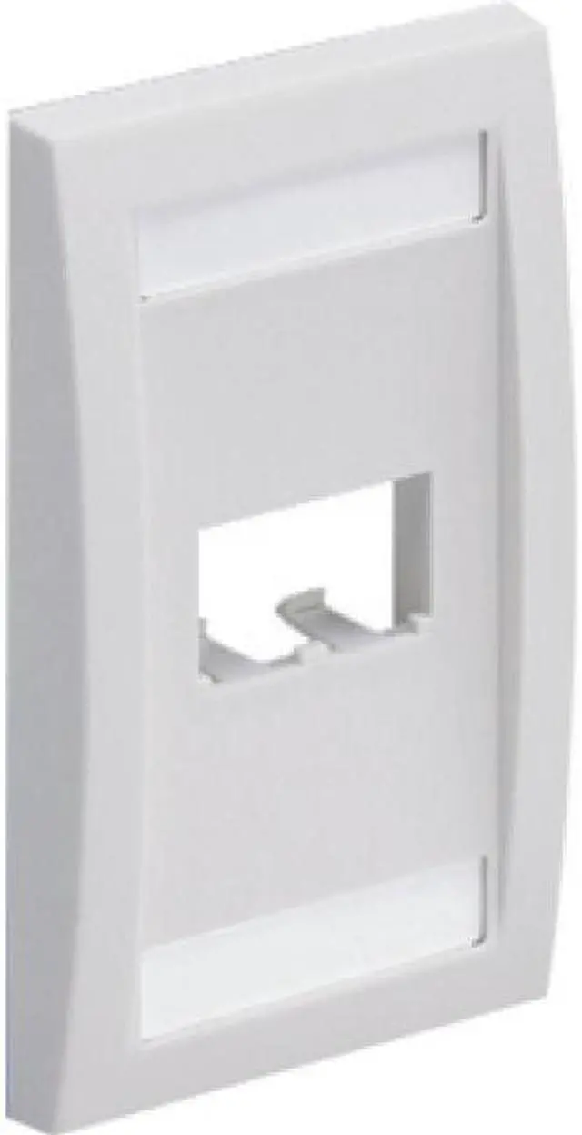 Alt view image 4 of 4 - Panduit Wall Plate,Single Gang,2 Ports,Ivory CFPE2EIY