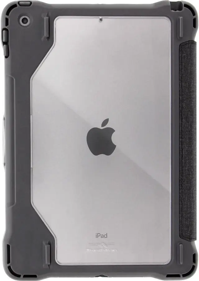 Alt view image 4 of 8 - Brenthaven Edge Folio Rugged Carrying Case (Folio) for 10.2" Apple iPad (9th Generation), iPad (7th Generation), iPad (8th Generation) Tablet - Gray - Drop Resistant, Impact Resistant - Polycarbo