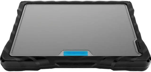 Alt view image 2 of 8 - Gumdrop DropTech Lenovo 100e G3/100w G3 Clamshell - Black - For Lenovo Chromebook - Black - Shock Proof, Shock Absorbing, Drop Resistant, Shock Resistant - Thermoplastic Polyurethane (TPU) - Rugged