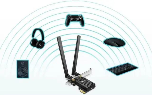 Alt view image 7 of 8 - TP-Link Archer TX20E IEEE 802.11ax AX1800 Wi-Fi 6 Bluetooth 5.2 PCIe Adapter