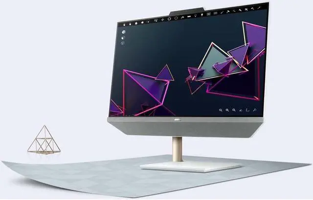 Alt view image 5 of 10 - Asus Zen AiO M5401WYA-DH704T All-in-One Computer - AMD Ryzen 7 5825U Octa-core (8 Core) - 16 GB RAM DDR4 SDRAM - 512 GB M.2 PCI Express NVMe 3.0 SSD - 23.8" Full HD 1920 x 1080 - Desktop - AMD Ch