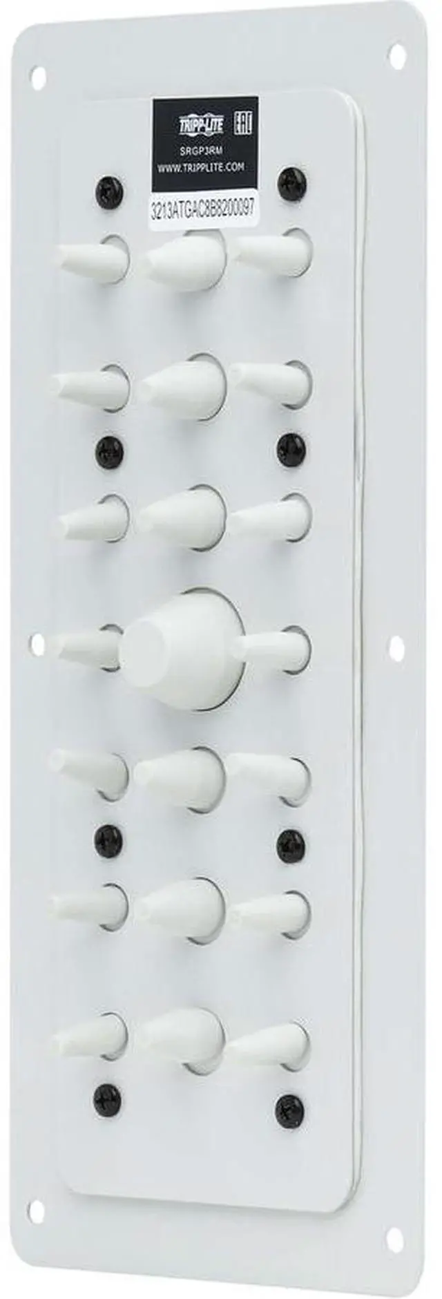 Alt view image 7 of 9 - Tripp Lite SmartRack Cable Entry Gland Plate for NEMA-Rated Enclosure Cabinets, 21-Port Membrane - Cable Entry Plate - Metal