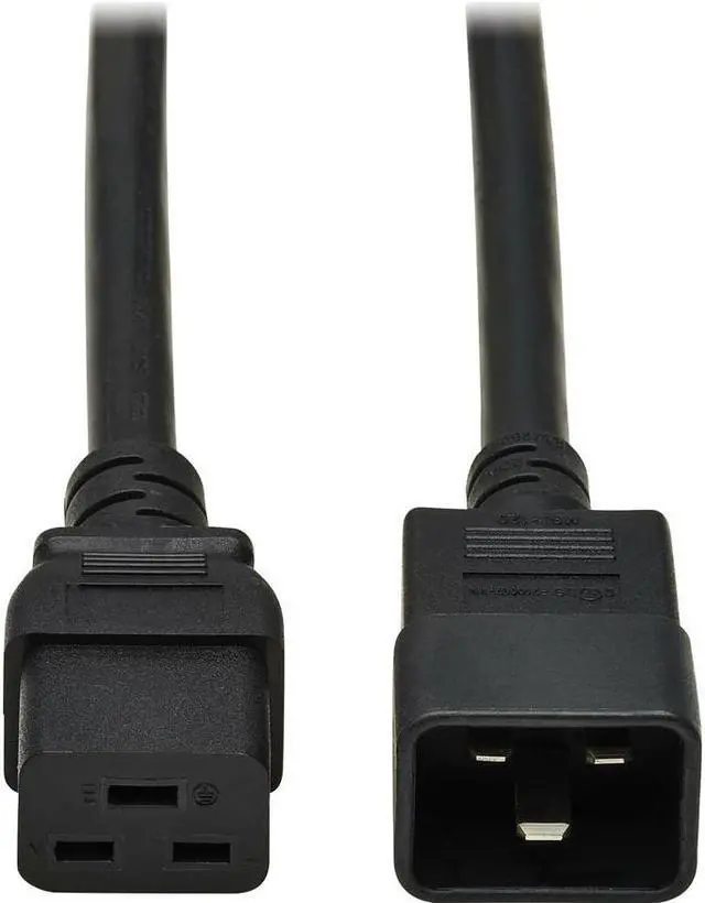 Alt view image 5 of 8 - Tripp Lite 15ft C19 to C20 Power Extension Cord Black P036015