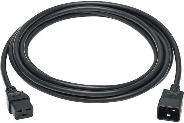 Alt view image 3 of 8 - Tripp Lite Power Extension Cord C19 to C20 Heavy-Duty 15A 250V 14 AWG 15 ft. 4.6 m Black P03601515A