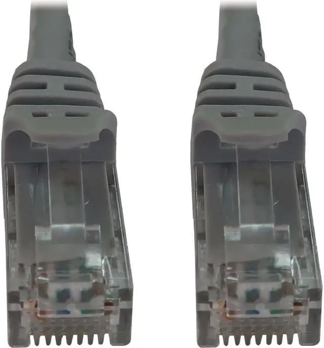 Alt view image 5 of 9 - Tripp Lite Cat6a 10G Snagless Molded UTP Ethernet Cable (RJ45 M/M), PoE, Gray, 6 ft. (1.8 m) - 6 ft Category 6a Network Cable for Network Device, Switch, Patch Panel, Server, Router, Hub, Printer, Com