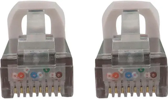 Alt view image 4 of 12 - Tripp Lite Cat6a 10G Snagless Shielded Slim STP Ethernet Cable (RJ45 M/M), PoE, White, 15 ft. (4.6 m) - 15 ft Category 6a Network Cable for Network Device, Server, Switch, Router, Hub, Printer, Comput