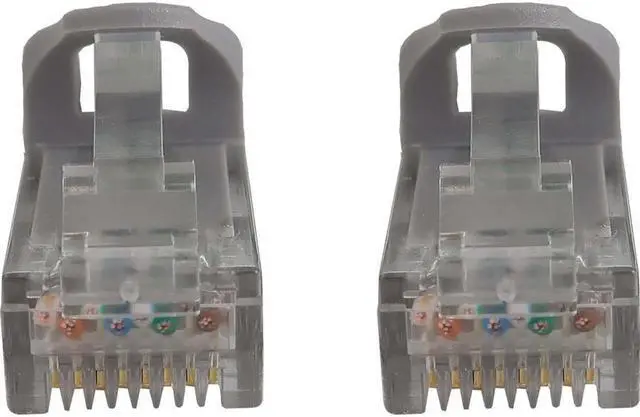 Alt view image 4 of 9 - Tripp Lite Cat6a 10G Snagless Molded UTP Ethernet Cable (RJ45 M/M), PoE, Gray, 3 ft. (0.9 m) - 3 ft Category 6a Network Cable for Network Device, Switch, Patch Panel, Server, Router, Hub, Printer, Pho