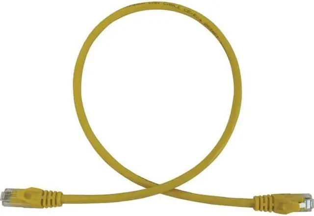 Alt view image 2 of 9 - Tripp Lite Cat6a 10G Snagless Molded UTP Ethernet Cable (RJ45 M/M), PoE, Yellow, 2 ft. (0.6 m) - 2 ft Category 6a Network Cable for Network Device, Switch, Patch Panel, Server, Router, Hub, Printer, C