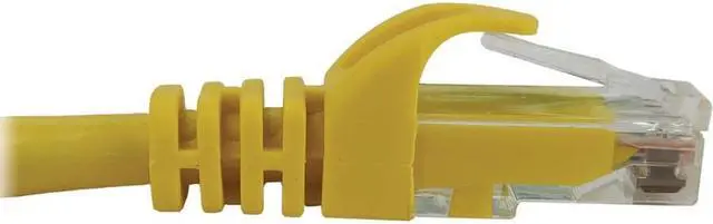Alt view image 3 of 9 - Tripp Lite Cat6a 10G Snagless Molded UTP Ethernet Cable (RJ45 M/M), PoE, Yellow, 2 ft. (0.6 m) - 2 ft Category 6a Network Cable for Network Device, Switch, Patch Panel, Server, Router, Hub, Printer, C