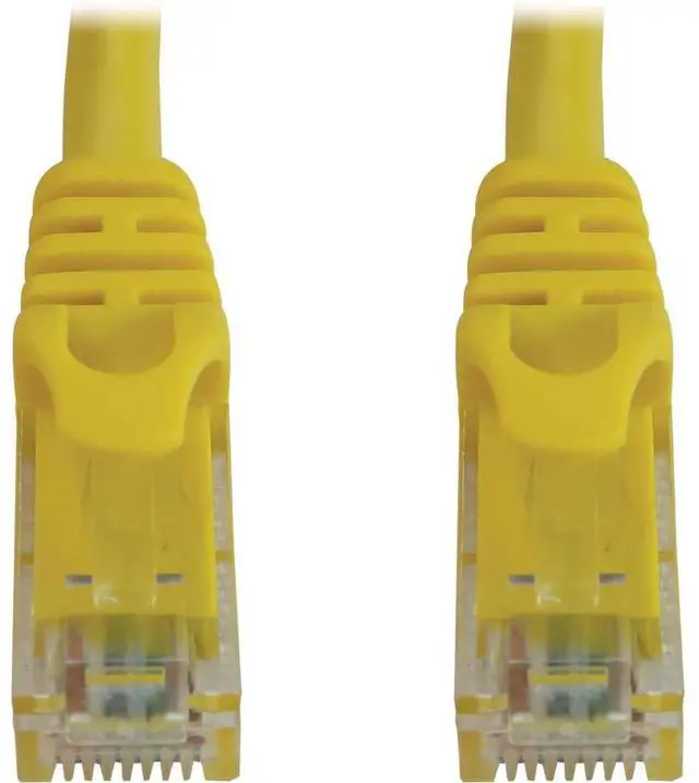 Alt view image 4 of 10 - Tripp Lite Cat6a 10G Snagless Molded UTP Ethernet Cable (RJ45 M/M), PoE, Yellow, 5 ft. (1.5 m) - 5 ft Category 6a Network Cable for Network Device, Switch, Patch Panel, Server, Router, Hub, Printer, C