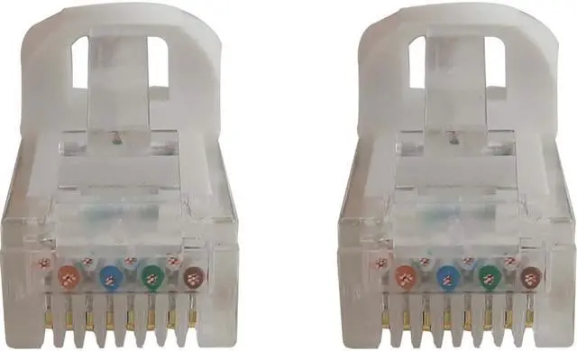 Alt view image 3 of 9 - Tripp Lite Cat6a 10G Snagless Molded UTP Ethernet Cable (RJ45 M/M), PoE, White, 1 ft. (0.3 m) - 1 ft Category 6a Network Cable for Network Device, Switch, Patch Panel, Server, Router, Hub, Printer, Co