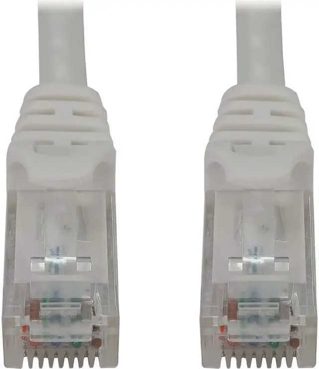 Alt view image 3 of 9 - Tripp Lite Cat6a 10G Snagless Molded UTP Ethernet Cable (RJ45 M/M), PoE, White, 3 ft. (0.9 m) - 3 ft Category 6a Network Cable for Network Device, Switch, Patch Panel, Server, Router, Hub, Printer, Co
