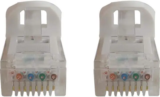 Alt view image 4 of 9 - Tripp Lite Cat6a 10G Snagless Molded UTP Ethernet Cable (RJ45 M/M), PoE, White, 3 ft. (0.9 m) - 3 ft Category 6a Network Cable for Network Device, Switch, Patch Panel, Server, Router, Hub, Printer, Co