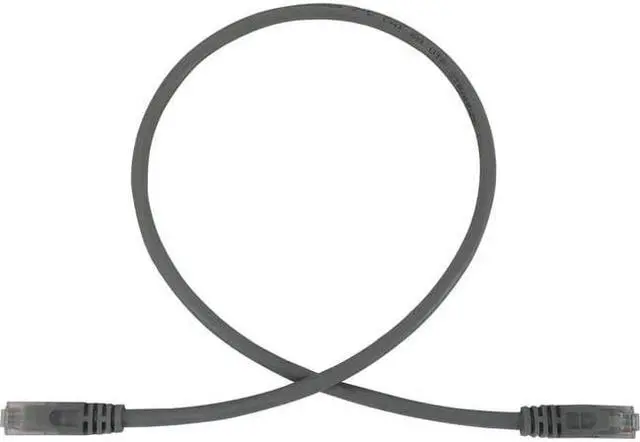 Alt view image 2 of 9 - Tripp Lite Cat6a 10G Snagless Molded UTP Ethernet Cable (RJ45 M/M), PoE, Gray, 2 ft. (0.6 m) - 2 ft Category 6a Network Cable for Network Device, Switch, Patch Panel, Server, Router, Hub, Printer, Com