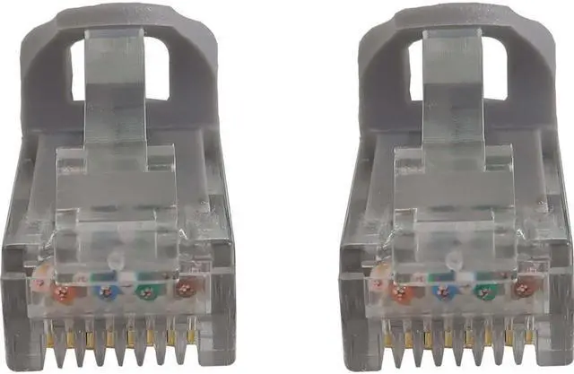 Alt view image 5 of 9 - Tripp Lite Cat6a 10G Snagless Molded UTP Ethernet Cable (RJ45 M/M), PoE, Gray, 2 ft. (0.6 m) - 2 ft Category 6a Network Cable for Network Device, Switch, Patch Panel, Server, Router, Hub, Printer, Com