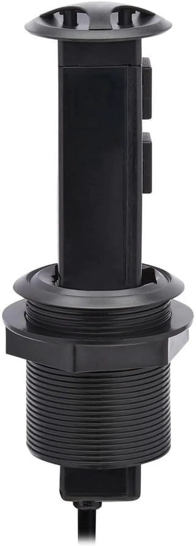 Alt view image 8 of 17 - Tripp Lite Power It! 2-Outlet Pop-Up Power and Charging Dock - 2x USB-A, 6 ft. Cord, Antimicrobial Protection, Black - NEMA 5-15P - 2 x NEMA 5-15R, 2 x USB Type A - 120 V AC Voltage - Desk Mountable -