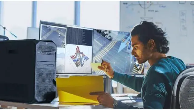 Alt view image 7 of 10 - HP Z4 G5 Workstation - 1 x Intel Xeon Hexa-core (6 Core) w3-2425 3 GHz - 16 GB DDR5 SDRAM RAM - 512 GB SSD - Tower - Black - Intel W790 Chip - Windows 11 Pro - NVIDIA T1000 4 GB Graphics - Serial ATA/