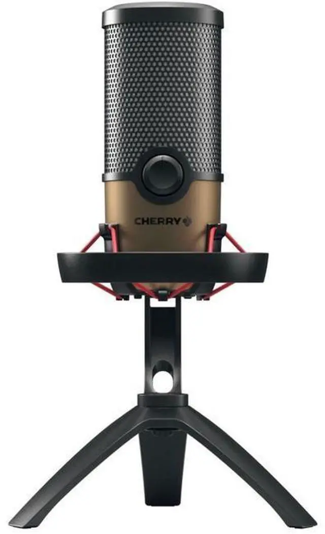 Alt view image 2 of 11 - CHERRY UM 9.0 PRO RGB Wired Microphone - Black, Copper - 8.20 ft - Stereo - 20 Hz to 20 kHz - Cardioid, Bi-directional, Omni-directional - Stand Mountable - USB 2.0