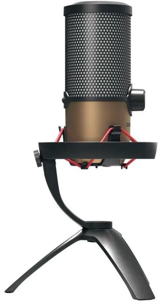 Alt view image 4 of 11 - CHERRY UM 9.0 PRO RGB Wired Microphone - Black, Copper - 8.20 ft - Stereo - 20 Hz to 20 kHz - Cardioid, Bi-directional, Omni-directional - Stand Mountable - USB 2.0