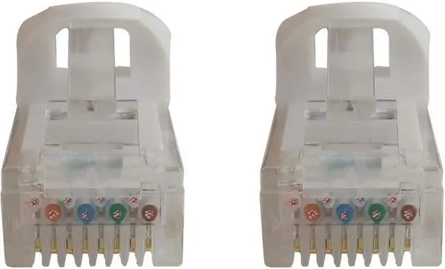 Alt view image 3 of 6 - Tripp Lite Cat6a 10G Snagless Molded UTP Ethernet Cable (RJ45 M/M), PoE, White, 20 ft. (6.1 m) - 20 ft Category 6a Network Cable for Network Device, Switch, Patch Panel, Server, Router, Hub, Printer,