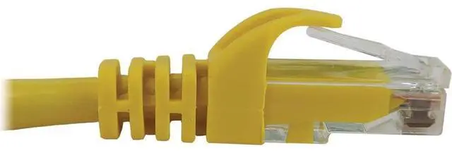 Alt view image 5 of 7 - Tripp Lite Cat6a 10G Snagless Molded UTP Ethernet Cable (RJ45 M/M), PoE, Yellow, 20 ft. (6.1 m) - 20 ft Category 6a Network Cable for Network Device, Switch, Patch Panel, Server, Router, Hub, Printer,