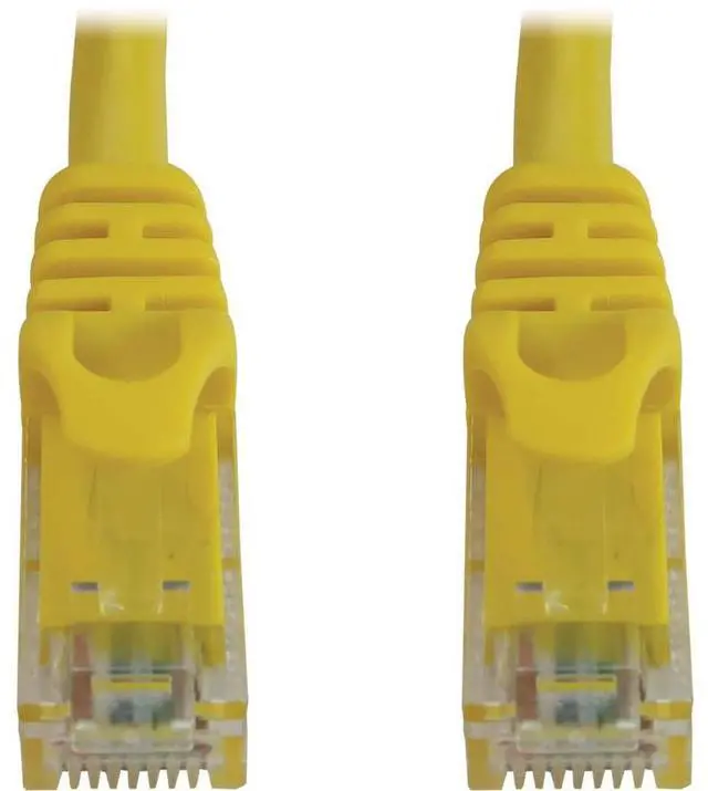 Alt view image 4 of 7 - Tripp Lite Cat6a 10G Snagless Molded UTP Ethernet Cable (RJ45 M/M), PoE, Yellow, 20 ft. (6.1 m) - 20 ft Category 6a Network Cable for Network Device, Switch, Patch Panel, Server, Router, Hub, Printer,