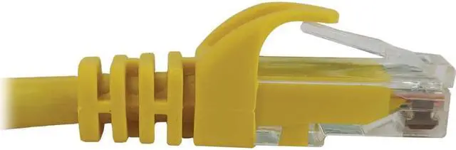 Alt view image 4 of 6 - Tripp Lite Cat6a 10G Snagless Molded UTP Ethernet Cable (RJ45 M/M), PoE, Yellow, 25 ft. (7.6 m) - 25 ft Category 6a Network Cable for Network Device, Switch, Patch Panel, Server, Router, Hub, Printer,
