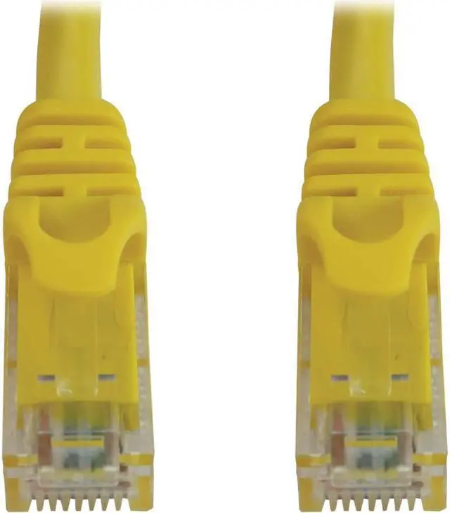 Alt view image 5 of 6 - Tripp Lite Cat6a 10G Snagless Molded UTP Ethernet Cable (RJ45 M/M), PoE, Yellow, 25 ft. (7.6 m) - 25 ft Category 6a Network Cable for Network Device, Switch, Patch Panel, Server, Router, Hub, Printer,