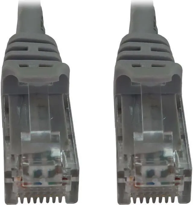 Alt view image 3 of 5 - Tripp Lite Cat6a 10G Snagless Molded UTP Ethernet Cable (RJ45 M/M), PoE, Gray, 25 ft. (7.6 m) - 25 ft Category 6a Network Cable for Network Device, Switch, Patch Panel, Server, Router, Hub, Printer, C
