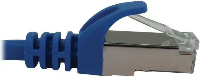 Alt view image 3 of 5 - Tripp Lite Cat6a 10G Snagless Shielded Slim STP Ethernet Cable (RJ45 M/M), PoE, Blue, 25 ft. (7.6 m) - 25 ft Category 6a Network Cable for Network Device, Server, Switch, Router, Hub, Printer, Compute