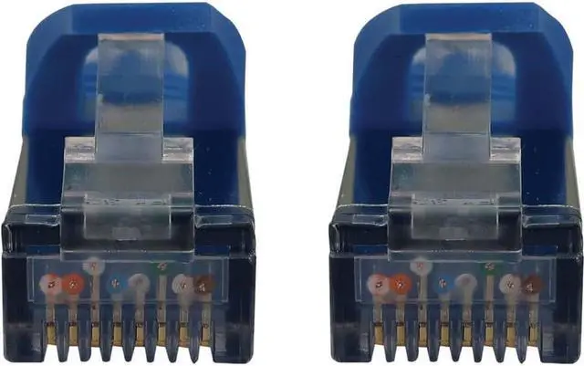 Alt view image 5 of 5 - Tripp Lite Cat6a 10G Snagless Shielded Slim STP Ethernet Cable (RJ45 M/M), PoE, Blue, 25 ft. (7.6 m) - 25 ft Category 6a Network Cable for Network Device, Server, Switch, Router, Hub, Printer, Compute