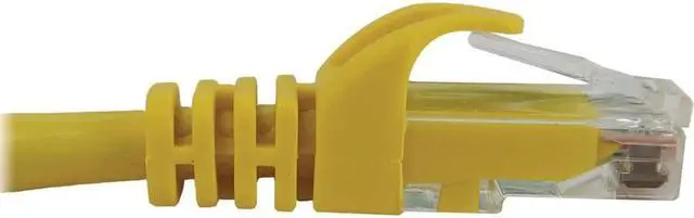 Alt view image 6 of 9 - Eaton Tripp Lite Series Cat6a 10G Snagless Molded UTP Ethernet Cable RJ45 M/M PoE Yellow 6 ft. 1.8 m