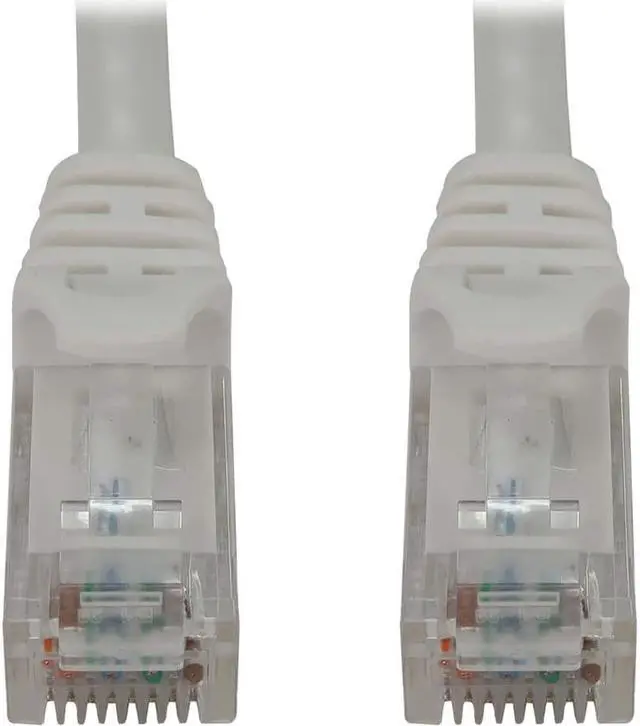 Alt view image 5 of 5 - Tripp Lite Cat6a 10G Snagless Molded UTP Ethernet Cable (RJ45 M/M), PoE, White, 25 ft. (7.6 m) - 25 ft Category 6a Network Cable for Network Device, Switch, Patch Panel, Server, Router, Hub, Printer,
