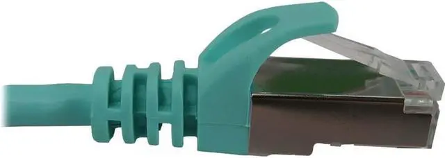 Alt view image 5 of 5 - Tripp Lite Cat6a 10G Snagless Shielded Slim STP Ethernet Cable (RJ45 M/M), PoE, Aqua, 25 ft. (7.6 m) - 25 ft Category 6a Network Cable for Network Device, Server, Switch, Router, Hub, Printer, Compute