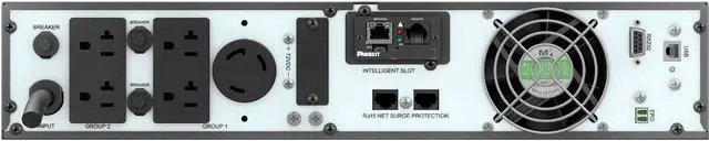 Alt view image 3 of 5 - Panduit SmartZone U03N11V 3000VA Rack/Tower UPS - 2U Rack/Tower, Rail Mountable - AVR - 6 Hour Recharge - 120 V AC Input - 100 V AC, 110 V AC, 120 V AC, 115 V AC, 125 V AC Output - Single Phase - Seri