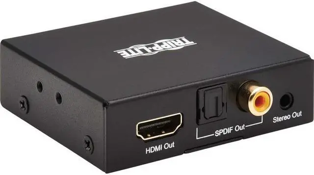 Alt view image 6 of 19 - Tripp Lite 4K HDMI Audio De-Embedder/Extractor with TOSLINK P130000AUDIO2
