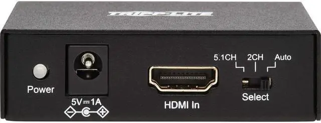 Alt view image 7 of 19 - Tripp Lite 4K HDMI Audio De-Embedder/Extractor with TOSLINK P130000AUDIO2