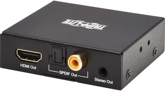 Alt view image 4 of 19 - Tripp Lite 4K HDMI Audio De-Embedder/Extractor with TOSLINK P130000AUDIO2