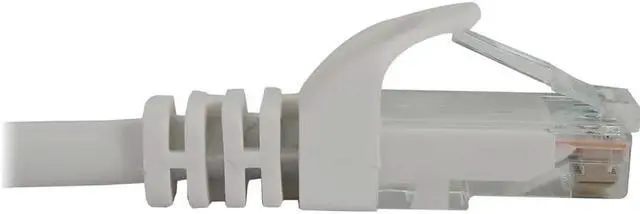Alt view image 3 of 6 - Tripp Lite Cat6a 10G Snagless Molded UTP Ethernet Cable (RJ45 M/M), PoE, White, 50 ft. (15.2 m) - 50 ft Category 6a Network Cable for Network Device, Switch, Patch Panel, Server, Router, Hub, Printer,