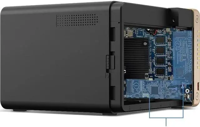 Alt view image 8 of 10 - QNAP Turbo NAS TS-664-8G 6-Bay Diskless SAN/NAS Storage System TS6648GUS