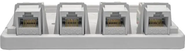 Alt view image 13 of 17 - Tripp Lite Cat6 Surface-Mount Box 4-Port Unshielded 110 Idc Punchdown Rj45