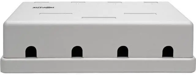 Alt view image 12 of 17 - Tripp Lite Cat6 Surface-Mount Box 4-Port Unshielded 110 Idc Punchdown Rj45