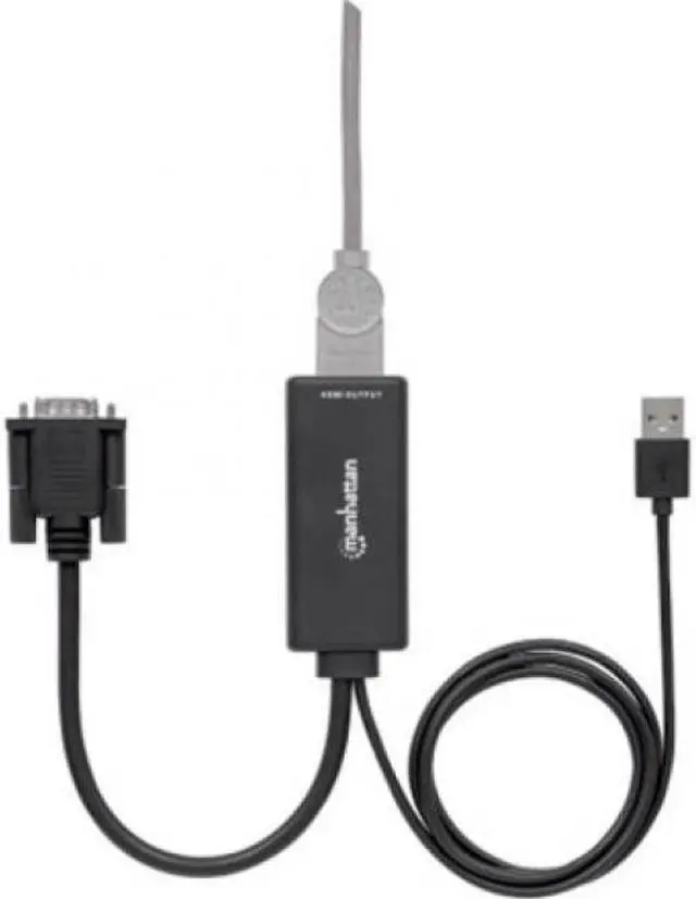 Alt view image 12 of 18 - Manhattan VGA and USB to HDMI Converter - Functions: Signal Conversion - USB, VGA - 1920 x 1080 - Mac, PC - External