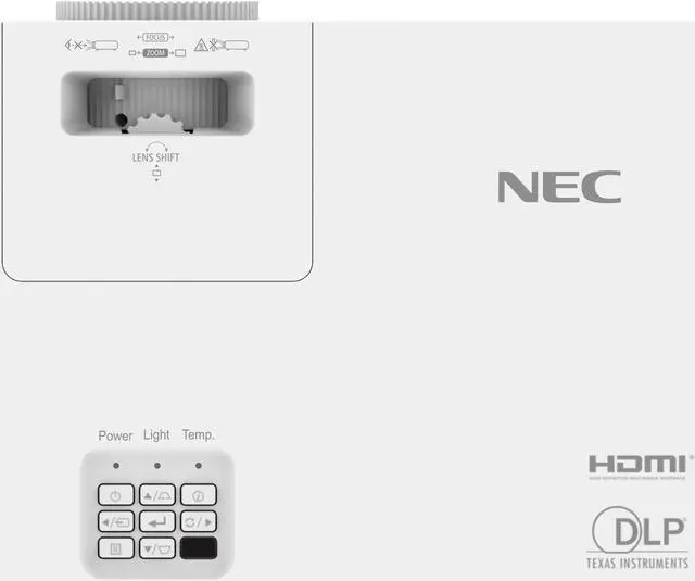 Alt view image 7 of 11 - NEC SC-00DA 4300 Lumens DLP 4,300 Lumen, WXGA, Laser, DLP Classroom Projector