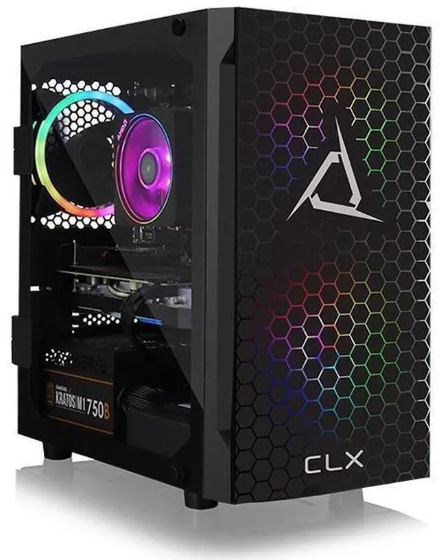 Alt view image 13 of 18 - CLX SET Gaming Desktop - Liquid Cooled AMD Ryzen 9 5900X 3.7GHz 12-Core Processor, 32GB DDR4 Memory, GeForce RTX 3060 12GB GDDR6 Graphics, 500GB SSD, 4TB HDD, WiFi, Windows 11 Home 64-bit