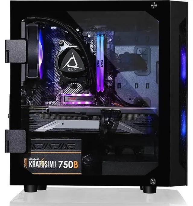 Alt view image 10 of 18 - CLX SET Gaming Desktop - Liquid Cooled AMD Ryzen 9 5900X 3.7GHz 12-Core Processor, 32GB DDR4 Memory, GeForce RTX 3060 12GB GDDR6 Graphics, 500GB SSD, 4TB HDD, WiFi, Windows 11 Home 64-bit