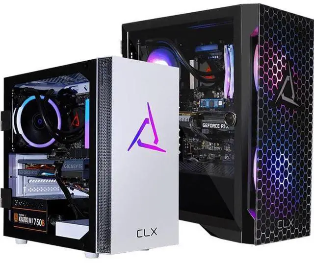Alt view image 9 of 18 - CLX SET Gaming Desktop - Liquid Cooled AMD Ryzen 9 5900X 3.7GHz 12-Core Processor, 32GB DDR4 Memory, GeForce RTX 3060 12GB GDDR6 Graphics, 500GB SSD, 4TB HDD, WiFi, Windows 11 Home 64-bit